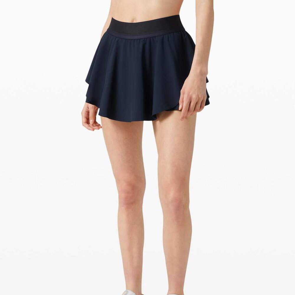 Lululemon Court Rival Navy Tennis Pickleball skirt (regular)